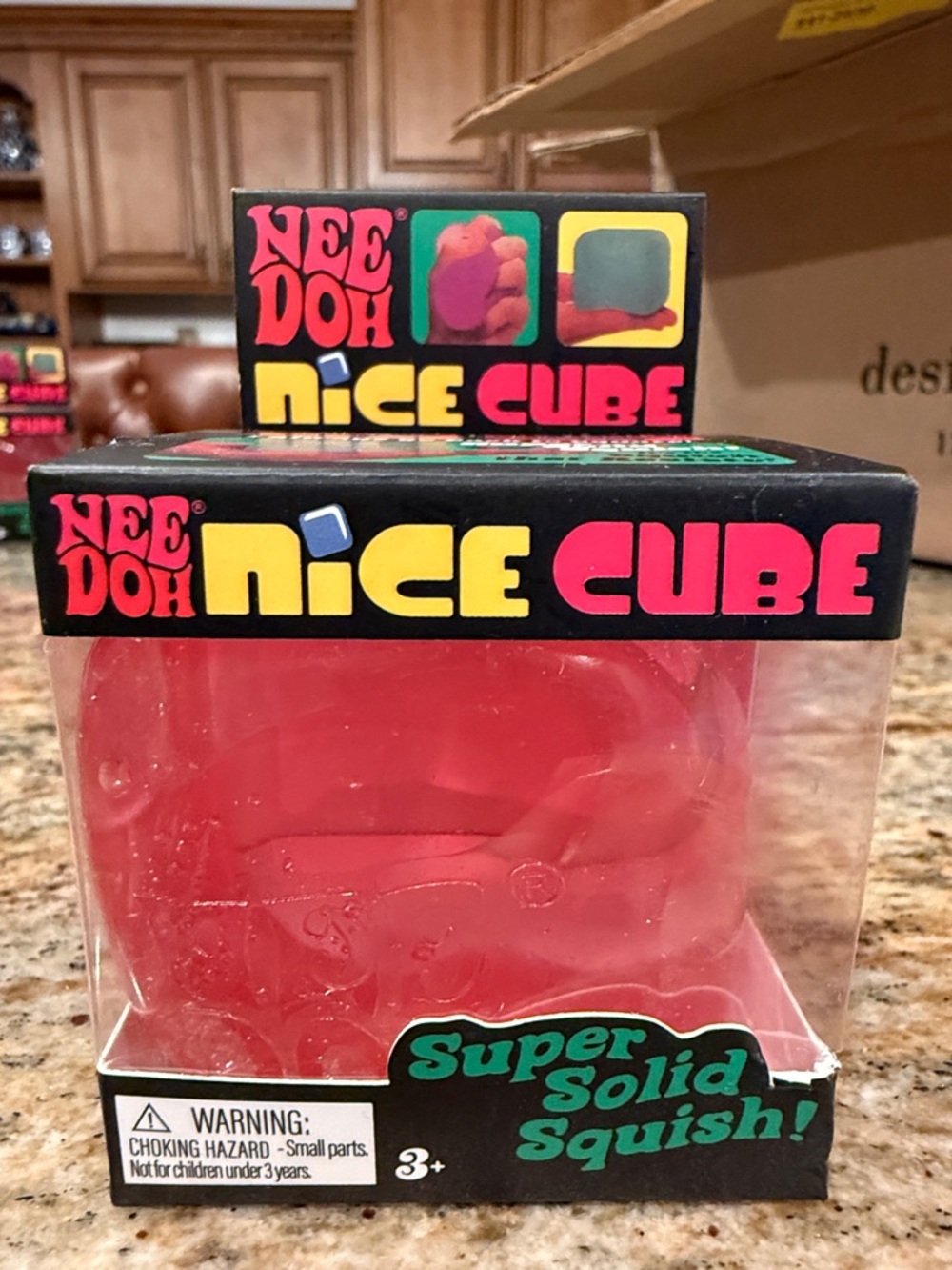 *VIRAL* RARE*!!! NeeDoh Nice Cube Squishy Cube. PINK! NEW IN BOX